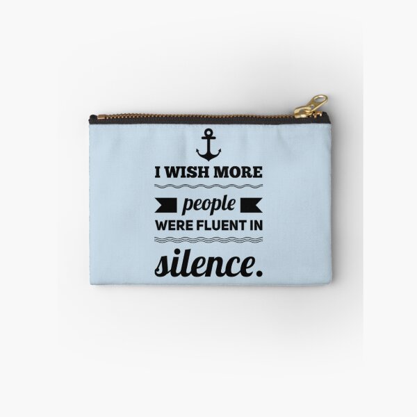 Item preview, I wish more people were fluent in silence quote poster designed and sold by Rue Market.
