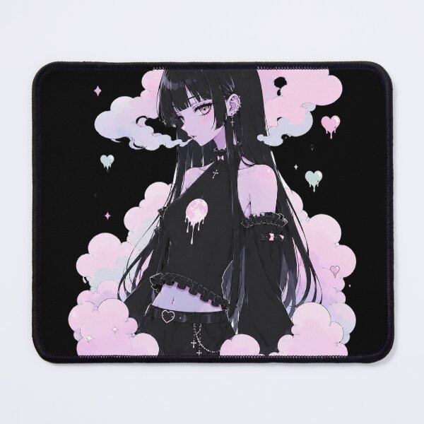 Item preview, Pastel Goth Vampire Girl Smoky Yami Kawaii Anime Art designed and sold by HeyChickasClubX.