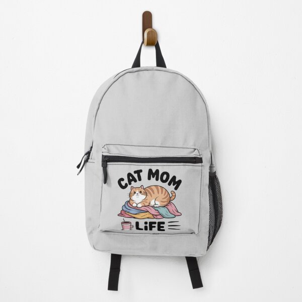 Item preview, Funny Cat Mom Life - Chubby Ginger Cat on Laundry Pile designed and sold by ZyxDes.