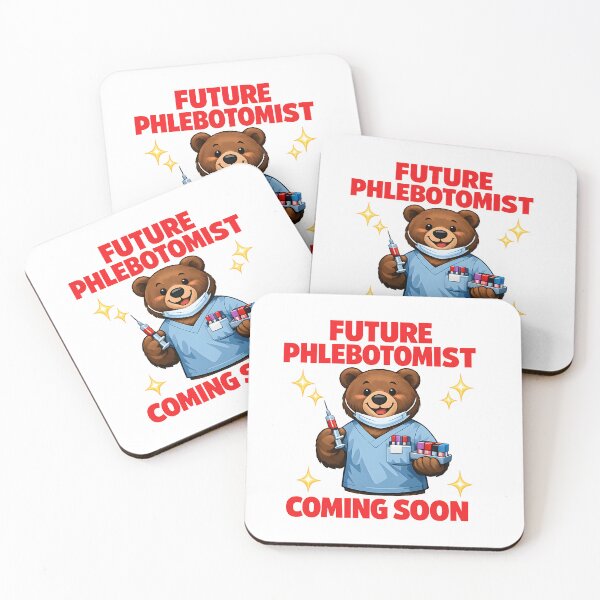 Item preview, Cute Bear Future Phlebotomist Nurse Student Funny Medical Career Coming Soon Design designed and sold by ClinicalHubs.