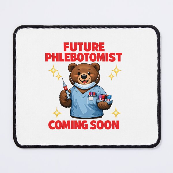 Item preview, Cute Bear Future Phlebotomist Nurse Student Funny Medical Career Coming Soon Design designed and sold by ClinicalHubs.