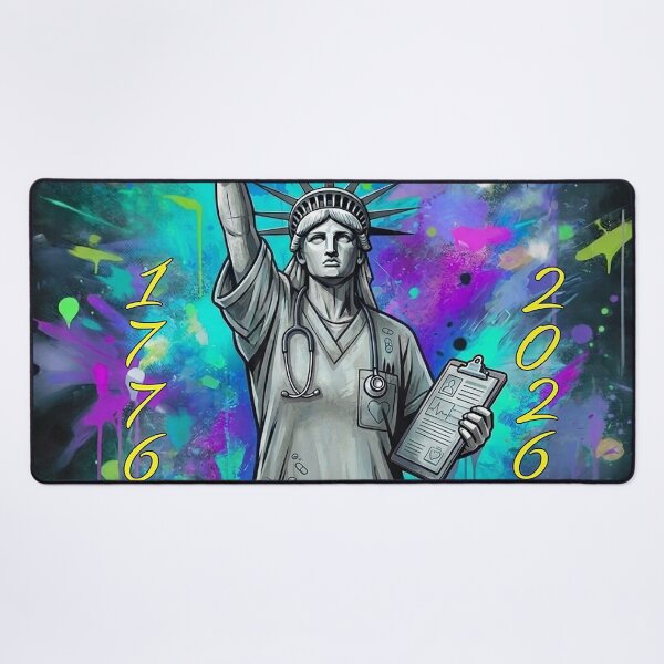 Item preview, Liberty in Scrubs: America’s 250th Anniversary Nurse designed and sold by rygenr8.