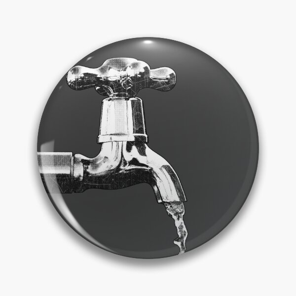 Item preview, Running Chrome Faucet Dripping Water Tap designed and sold by Ghoul Enterprises.