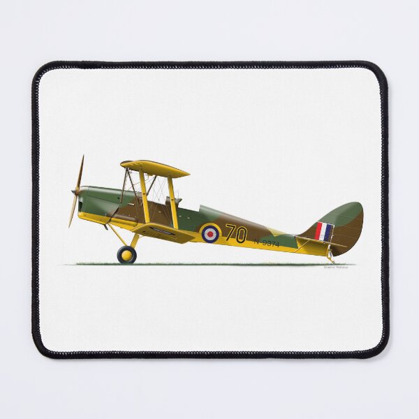 Item preview, DH-82A TIGER MOTH N9374 RAF 1940 designed and sold by Grubby Fingers Aircraft Illustration.