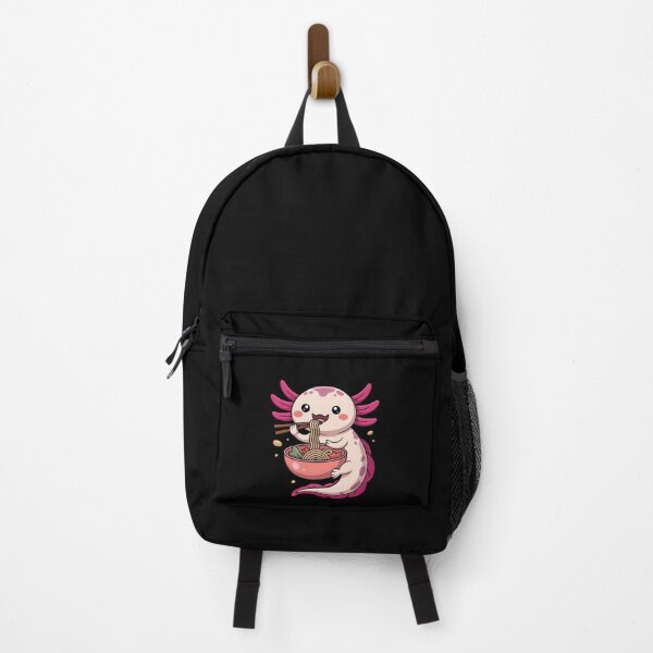 Item preview, Un ajolote disfrutando de fideos ramen. designed and sold by jkrphoto.