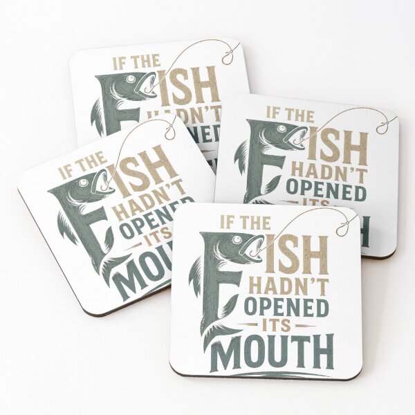 Item preview, If The Fish Hadn’t Opened Its Mouth Fishing T-Shirt – Vintage Fisherman Quote Design designed and sold by kaream1308.