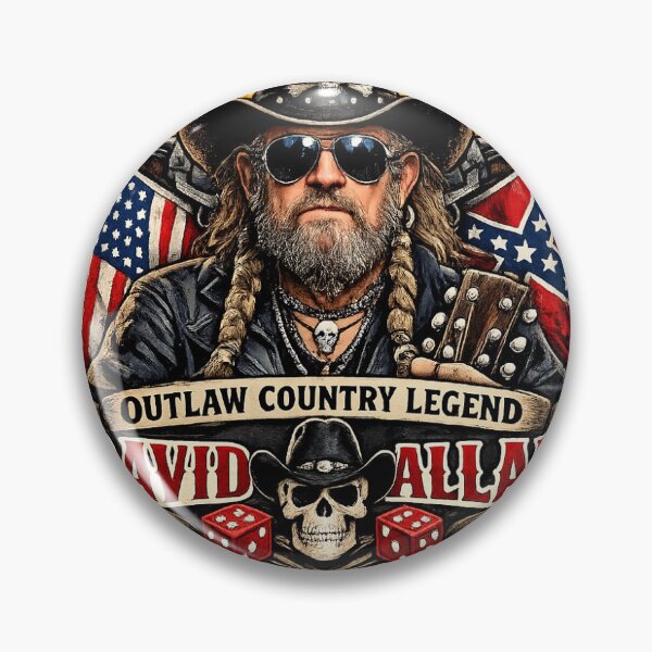 Item preview, David Allan Coe Outlaw Country Legend Sticker designed and sold by singhworldcr.