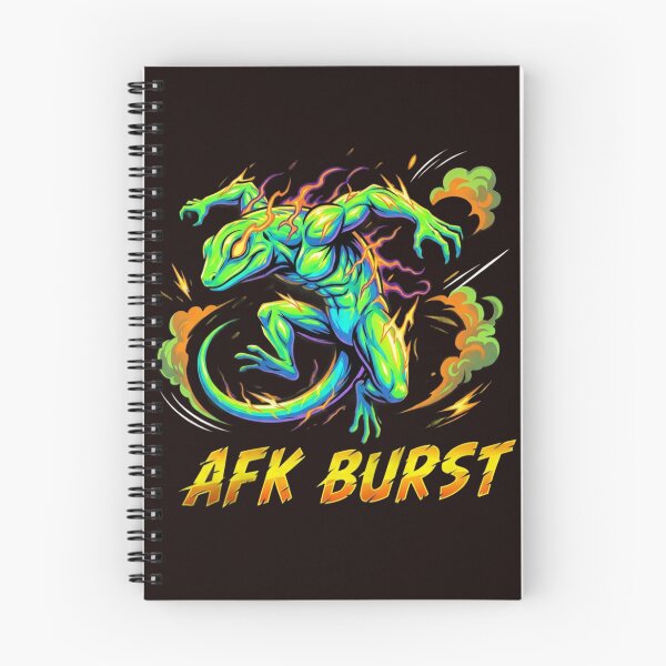 Item preview, AFK Burst Lizard Creature Illustration – Explosive Neon Monste designed and sold by ChaosNest.