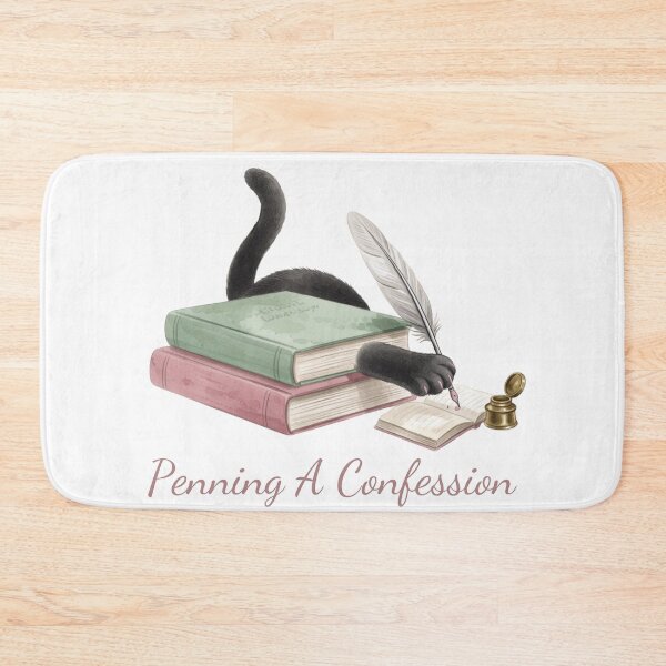 Item preview, Penning A Confession — Cat Quill Writer Cozy Mystery Tee designed and sold by kosimazaki.