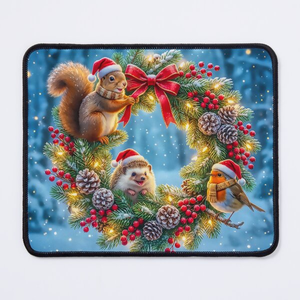 Item preview, Beautiful Christmas Wreath With Animals ?✨? designed and sold by acceleratorhams.