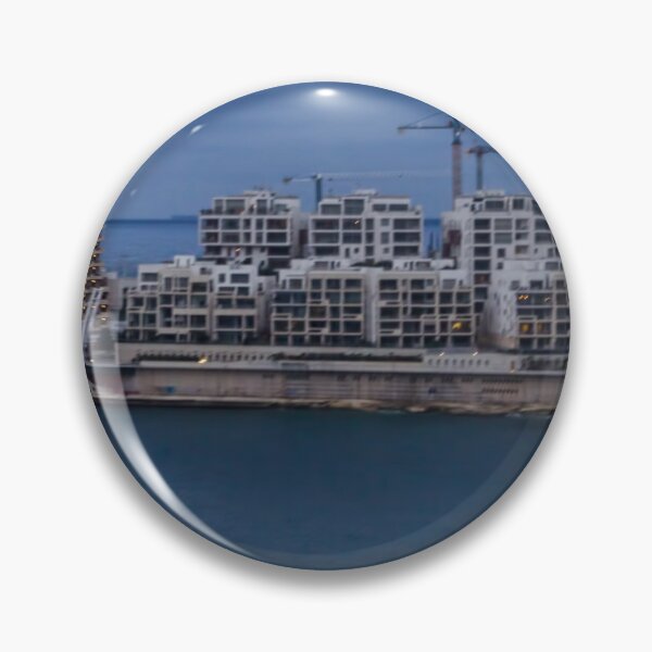 Item preview, Coastal City Waterfront Skyline At Dusk With Boats, Modern Apartments And Cloudy Sky designed and sold by Nmallia.