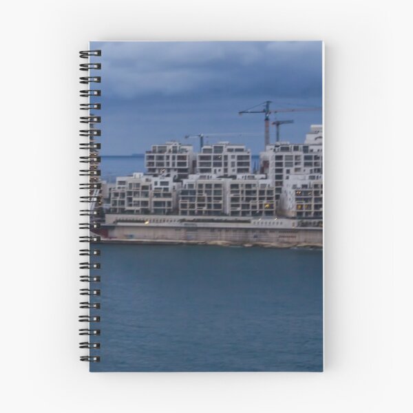 Item preview, Coastal City Waterfront Skyline At Dusk With Boats, Modern Apartments And Cloudy Sky designed and sold by Nmallia.
