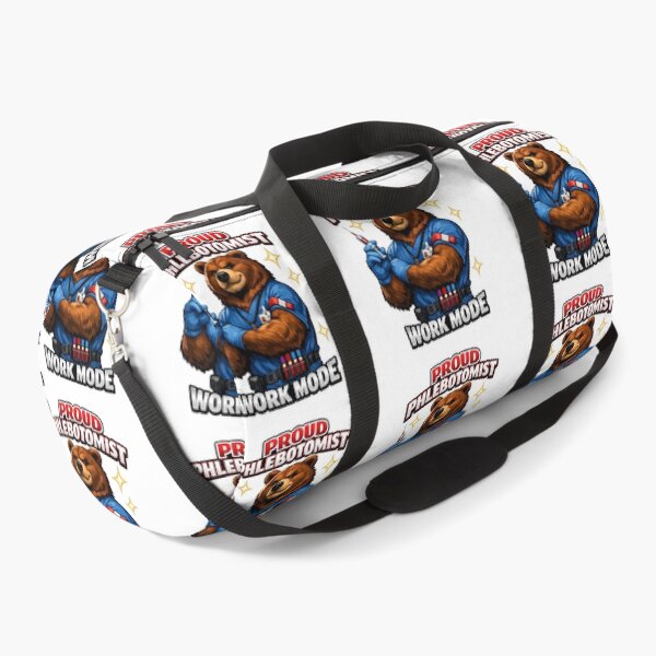 Item preview, Funny Strong Bear Phlebotomist Pride Design – Cute Medical Worker Gift for National Phlebotomist Recognition Week Work Mode designed and sold by ClinicalHubs.