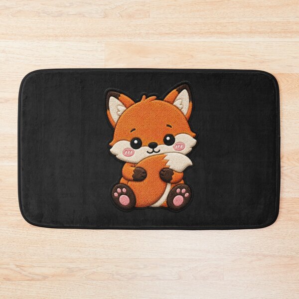 Item preview, Cute Kawaii Baby Fox Embroidery Patch | Chibi Fox Satin Stitch Design designed and sold by ColorSplash123.