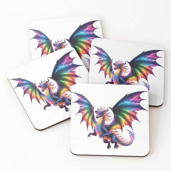 Item preview, Celestial Flame Dragon Rainbow Fantasy Sticker designed and sold by RBToper.