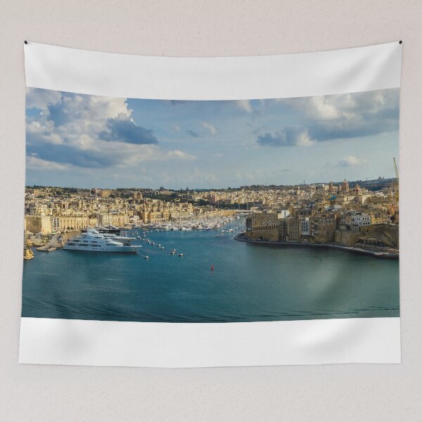 Item preview, Panoramic View Of Valletta And The Three Cities Overlooking Malta's Grand Harbour designed and sold by Nmallia.