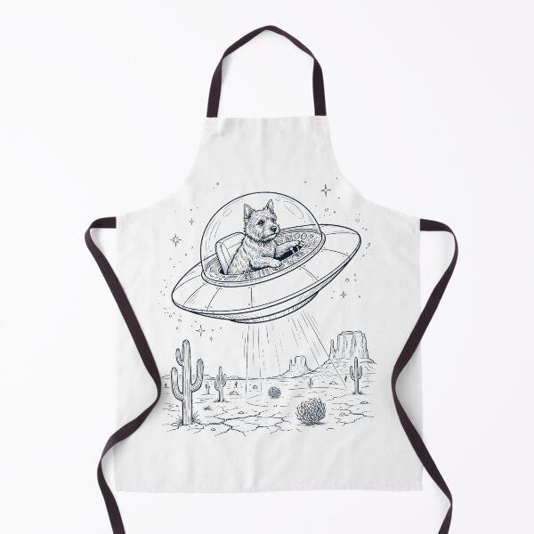 Item preview, Vintage Norwich Terrier Riding UFO Dog Mom Dad Lover designed and sold by DoodleTortle.