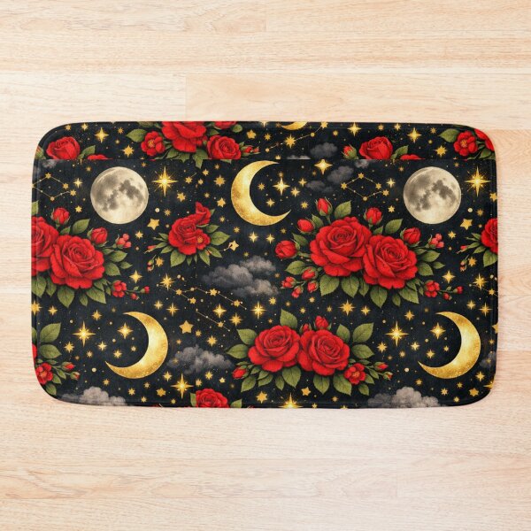 Item preview, Celestial Red Rose pattern- Aesthetic floral pattern design  designed and sold by RiseFemmedom.