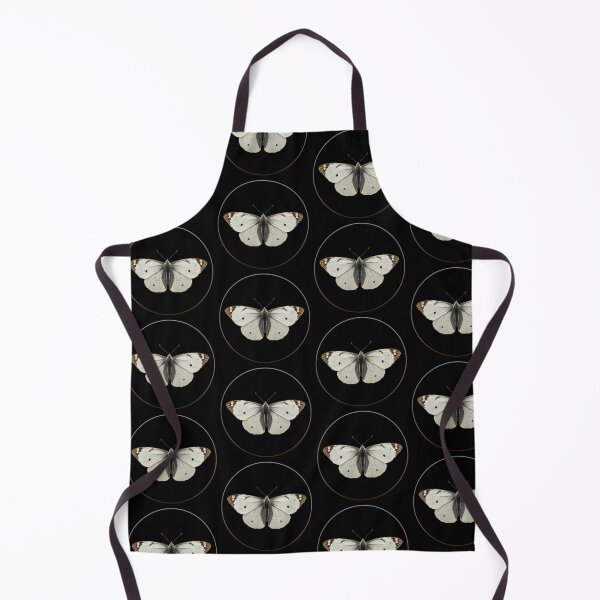 Item preview, Cabbage white butterfly on black. designed and sold by moths-minor.
