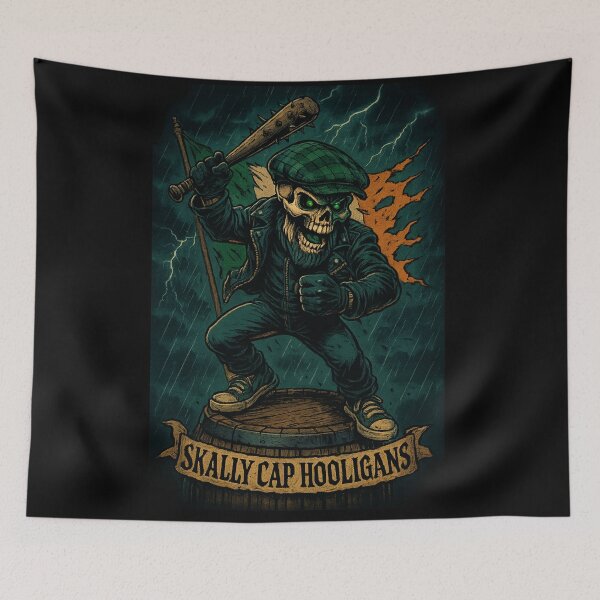 Item preview, Skally Cap Hooligans: Grim O’Shamrock "Irish Flag" Sink or Swim designed and sold by Skally Cap Hooligans™.