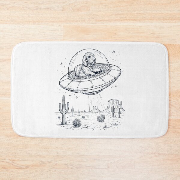 Item preview, Vintage Petit Basset Griffon Vendeen Riding UFO Dog Mom Dad Lover designed and sold by DoodleTortle.
