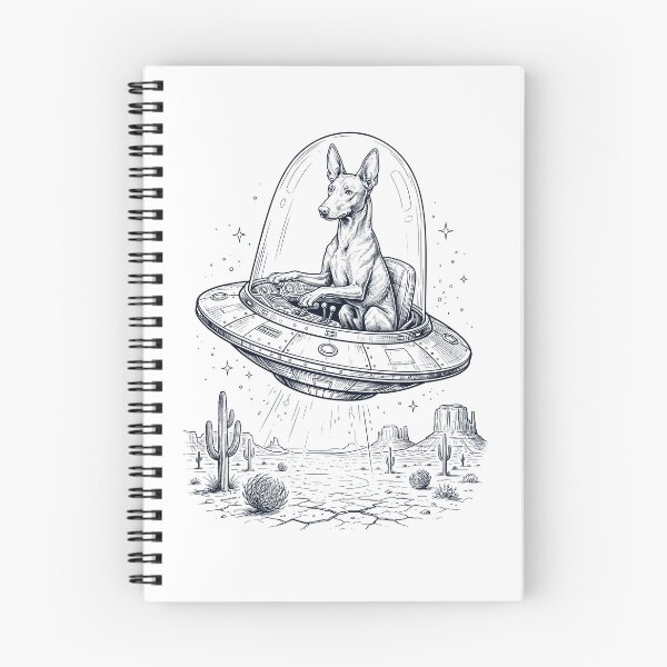 Item preview, Vintage Pharaoh Hound Riding UFO Dog Mom Dad Lover designed and sold by DoodleTortle.