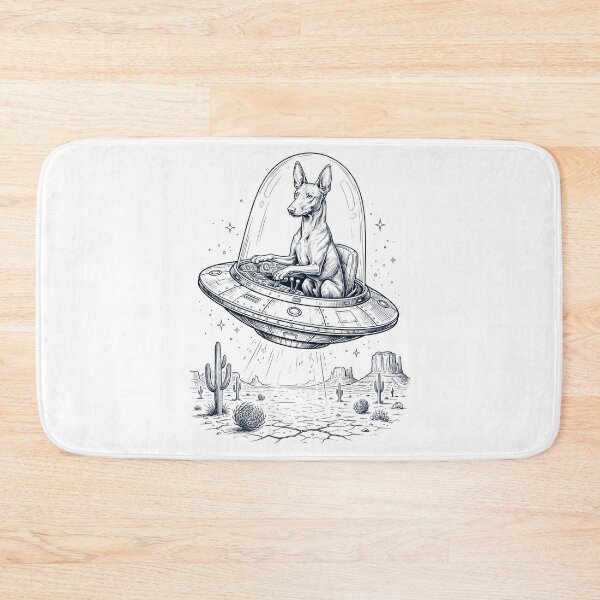 Item preview, Vintage Pharaoh Hound Riding UFO Dog Mom Dad Lover designed and sold by DoodleTortle.