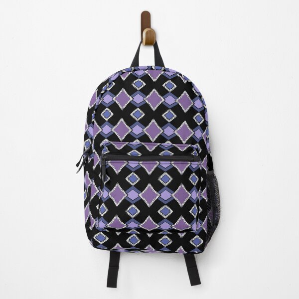 Item preview, Tribal Geometric Purple and Blue on Black designed and sold by Art in My Loft.
