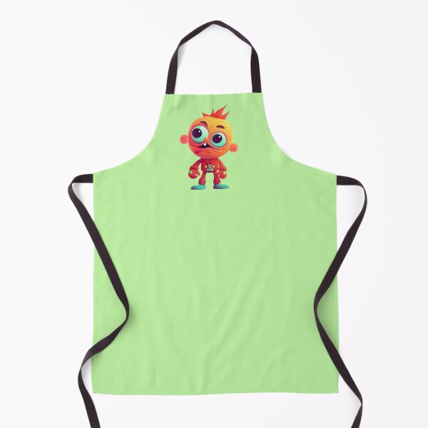 Item preview, Quirky Orange Monster with Big Eyes - Funny Weirdo Character Art designed and sold by illeN-Art-World.