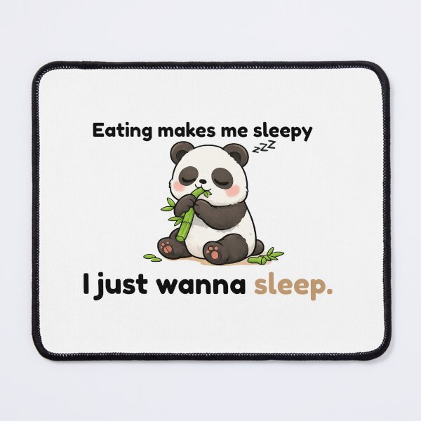 Item preview, Sleepy Panda Funny Quote Shirt – Eating Makes Me Sleepy I Just Wanna Sleep Cute Panda Design designed and sold by Keep-Healing.