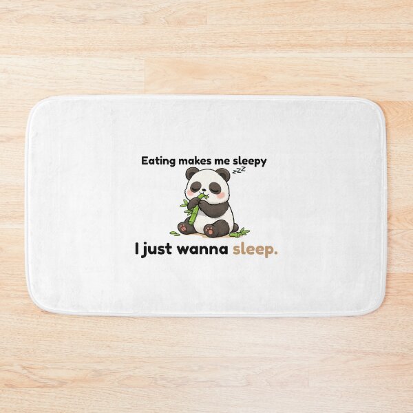 Item preview, Sleepy Panda Funny Quote Shirt – Eating Makes Me Sleepy I Just Wanna Sleep Cute Panda Design designed and sold by Keep-Healing.