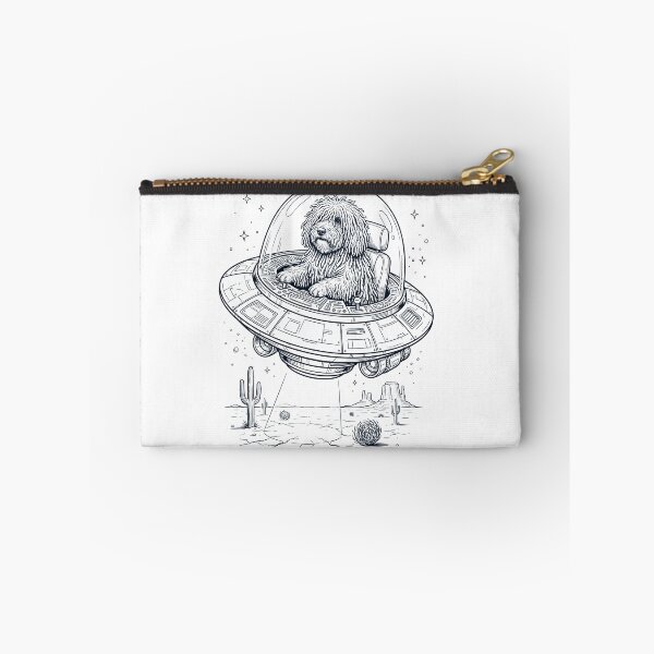 Item preview, Vintage Puli Riding UFO Dog Mom Dad Lover designed and sold by DoodleTortle.