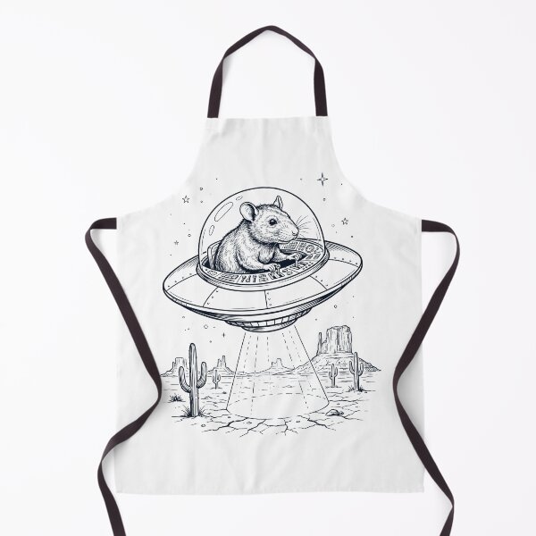Item preview, Vintage Rat Riding UFO Animal Lover designed and sold by DoodleTortle.