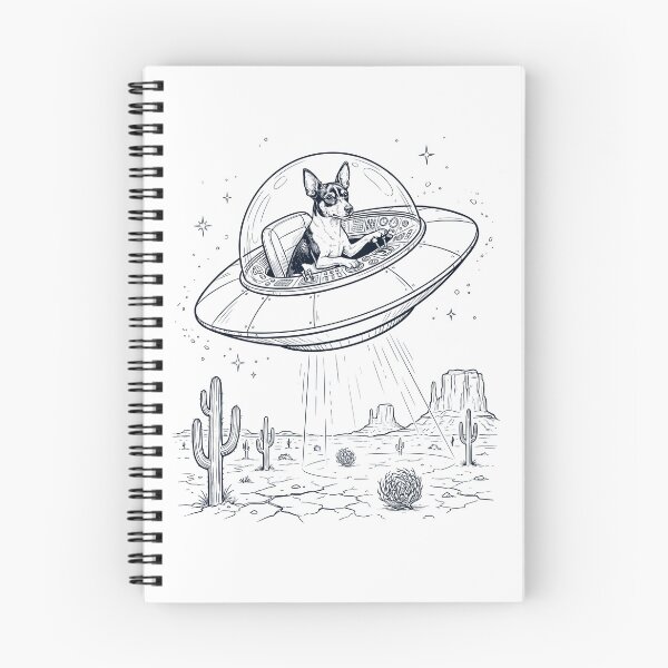 Item preview, Vintage Rat Terrier Riding UFO Dog Mom Dad Lover designed and sold by DoodleTortle.