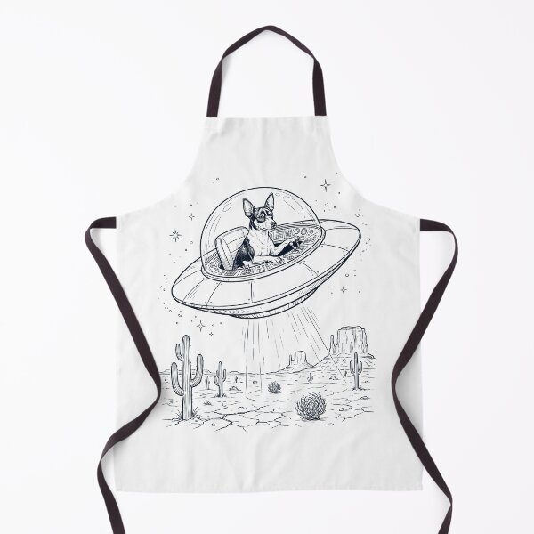 Item preview, Vintage Rat Terrier Riding UFO Dog Mom Dad Lover designed and sold by DoodleTortle.