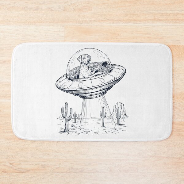 Item preview, Vintage Rhodesian Ridgeback Riding UFO Dog Mom Dad Lover designed and sold by DoodleTortle.