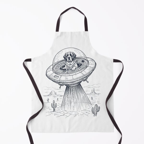 Item preview, Vintage Saint Bernard Riding UFO Dog Mom Dad Lover designed and sold by DoodleTortle.