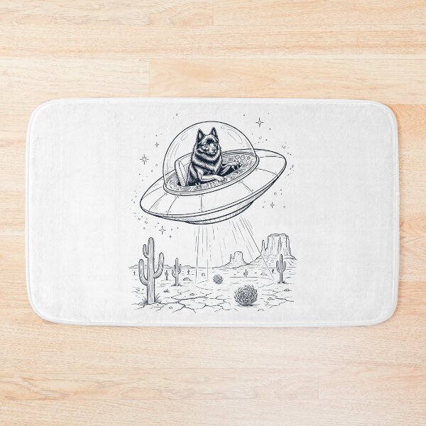 Item preview, Vintage Schipperke Riding UFO Dog Mom Dad Lover designed and sold by DoodleTortle.