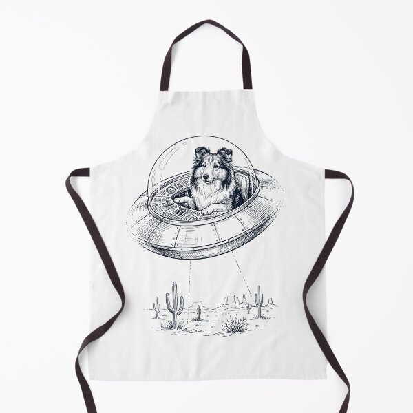 Item preview, Vintage Shetland Sheepdog Riding UFO Dog Mom Dad Lover designed and sold by DoodleTortle.
