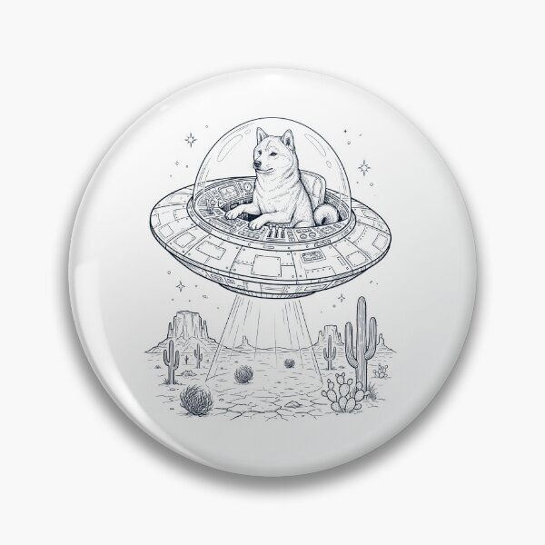 Item preview, Vintage Shiba Inu Riding UFO Dog Mom Dad Lover designed and sold by DoodleTortle.