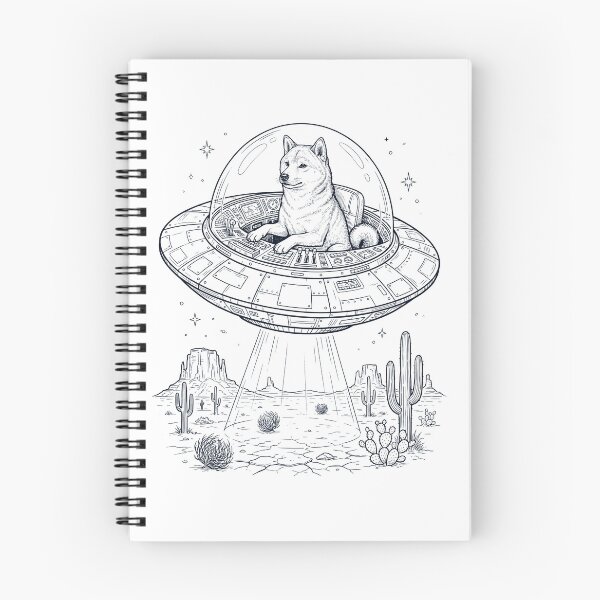 Item preview, Vintage Shiba Inu Riding UFO Dog Mom Dad Lover designed and sold by DoodleTortle.