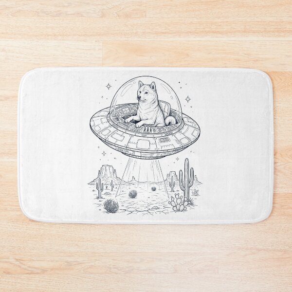 Item preview, Vintage Shiba Inu Riding UFO Dog Mom Dad Lover designed and sold by DoodleTortle.