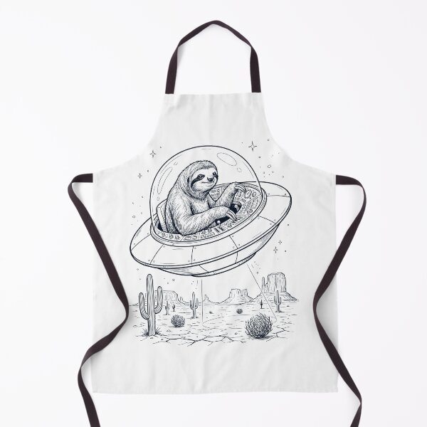 Item preview, Vintage Sloth Riding UFO Animal Lover designed and sold by DoodleTortle.