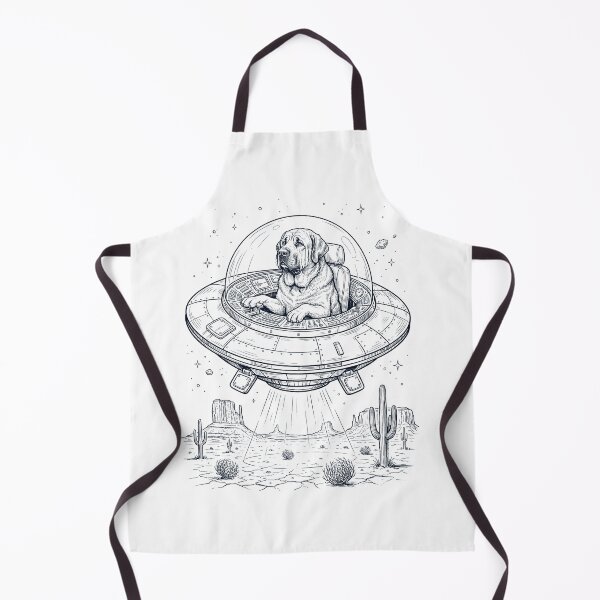 Item preview, Vintage Spanish Mastiff Riding UFO Dog Mom Dad Lover designed and sold by DoodleTortle.