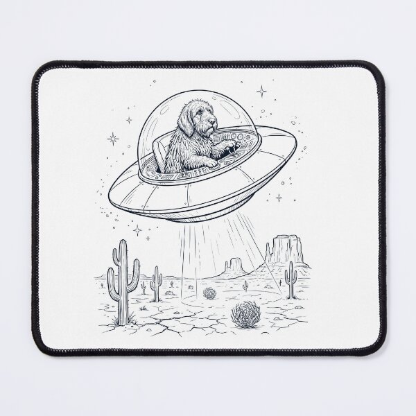 Item preview, Vintage Spinone Italiano Riding UFO Dog Mom Dad Lover designed and sold by DoodleTortle.