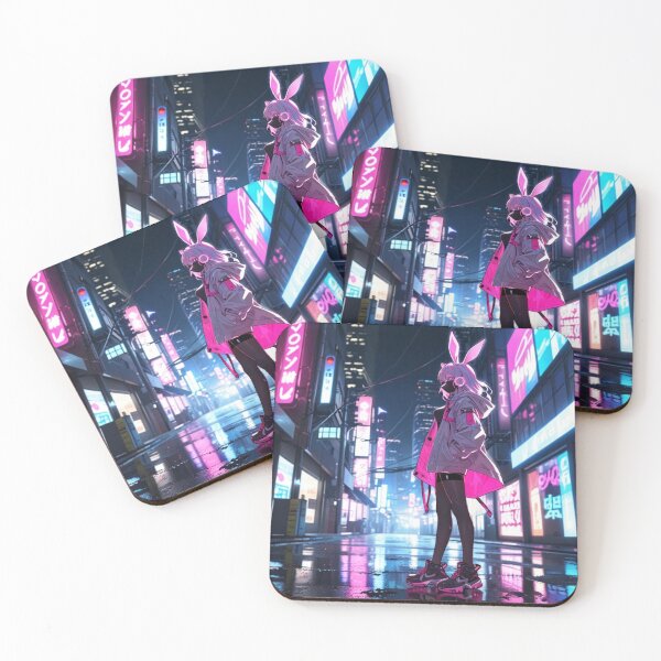 Item preview, Cyber Bunny Girl Vaporwave Dreams designed and sold by AnimDream .