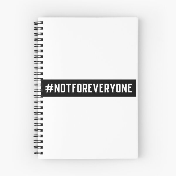 Item preview, #NotForEveryone Hashtag T-Shirt designed and sold by DwishOriginals.