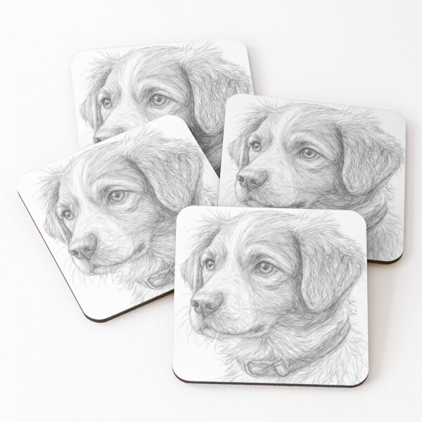 Item preview, Black and White Dog Portrait Print | Pencil Sketch Dog Art | Realistic Canine Drawing | Monochrome Pet Illustration designed and sold by Leon Woods Pencil Art.