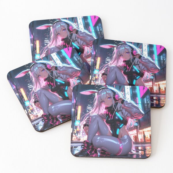 Item preview, Neon Bunny Girl Future Tokyo designed and sold by AnimDream .