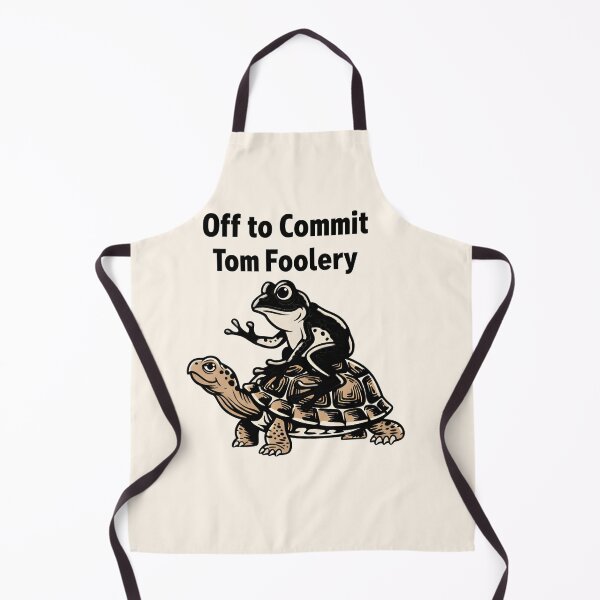 Item preview, Off to Commit Tom Foolery - Funny Frog Riding a Tortoise designed and sold by ZyxDes.